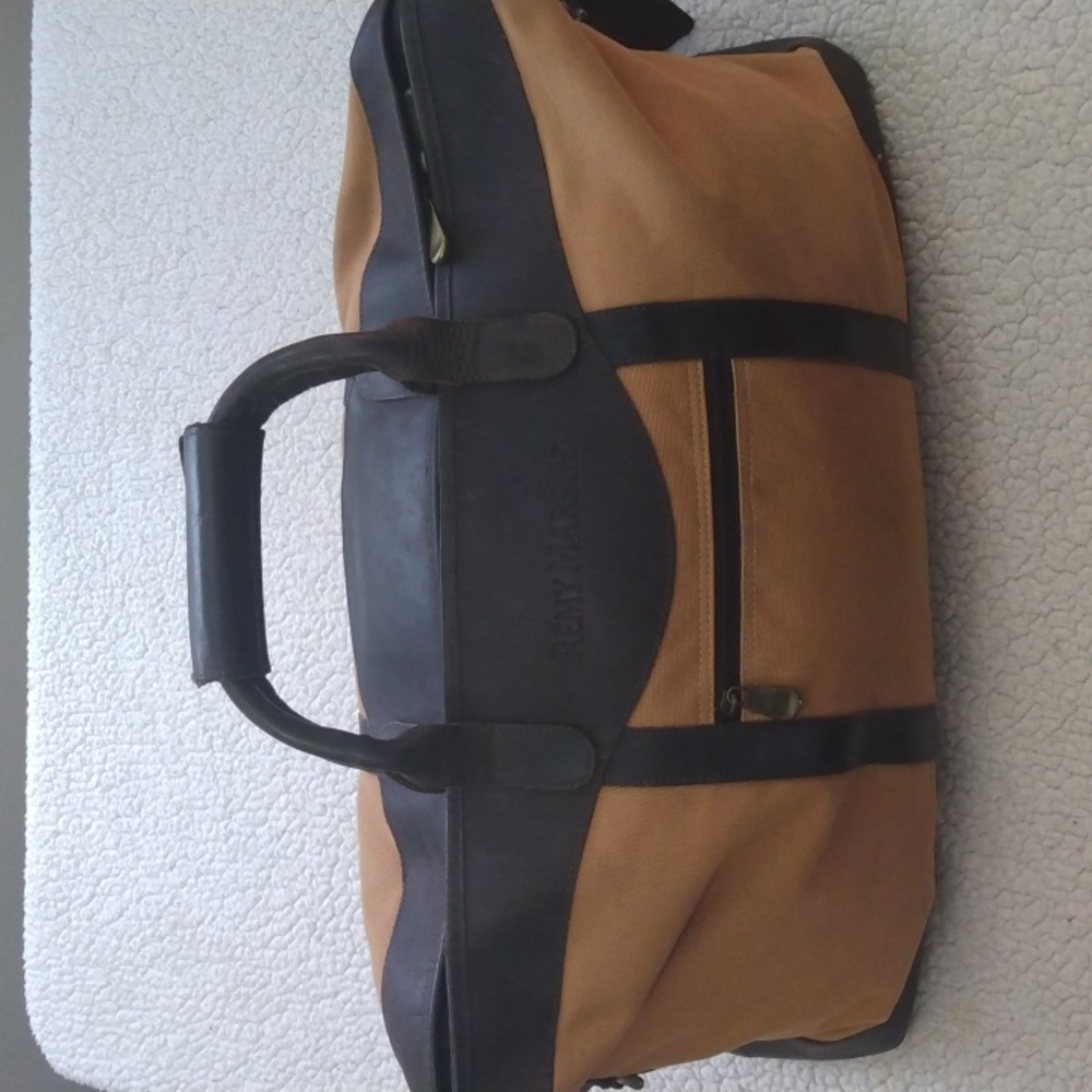 Remy Martin Leather and Canvas Weekender/Travel Bag